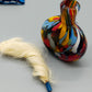 Rodenstock Schnupftabak Set Buntes Murano Stil Glas in OVP