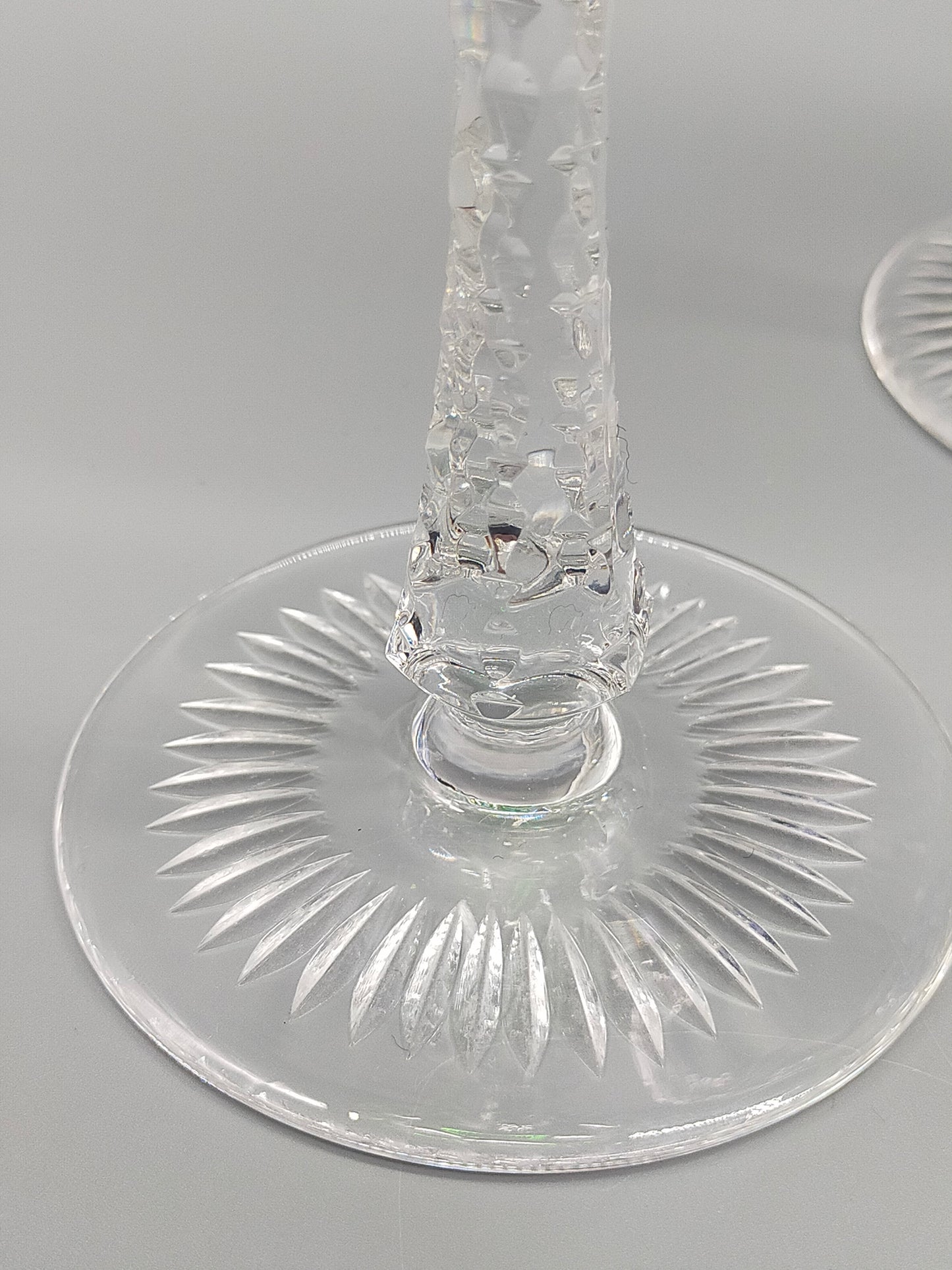 6er Set Bunte Kristall Römer Gläser Edler Diamantschliff