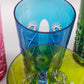Farbenfrohe Kristall Gläser im Set Buntes Schliffglas Design