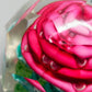 Edler Briefbeschwerer mit roter Rose Facettiertes Glas