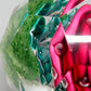 Edler Briefbeschwerer mit roter Rose Facettiertes Glas