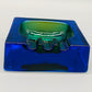 Massiver Murano Glas Aschenbecher Vintage Sommerso Design