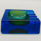 Massiver Murano Glas Aschenbecher Vintage Sommerso Design