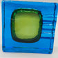 Massiver Murano Glas Aschenbecher Vintage Sommerso Design
