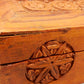 Handgeschnitzte Holz Box aus Indien Schatulle mit Blumen Dekor