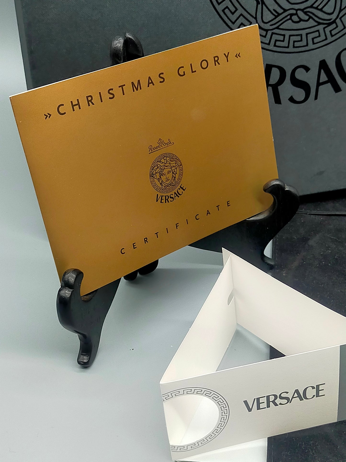 Exklusiver Rosenthal Versace Wand Teller Christmas Glory 2004 Mit OVP