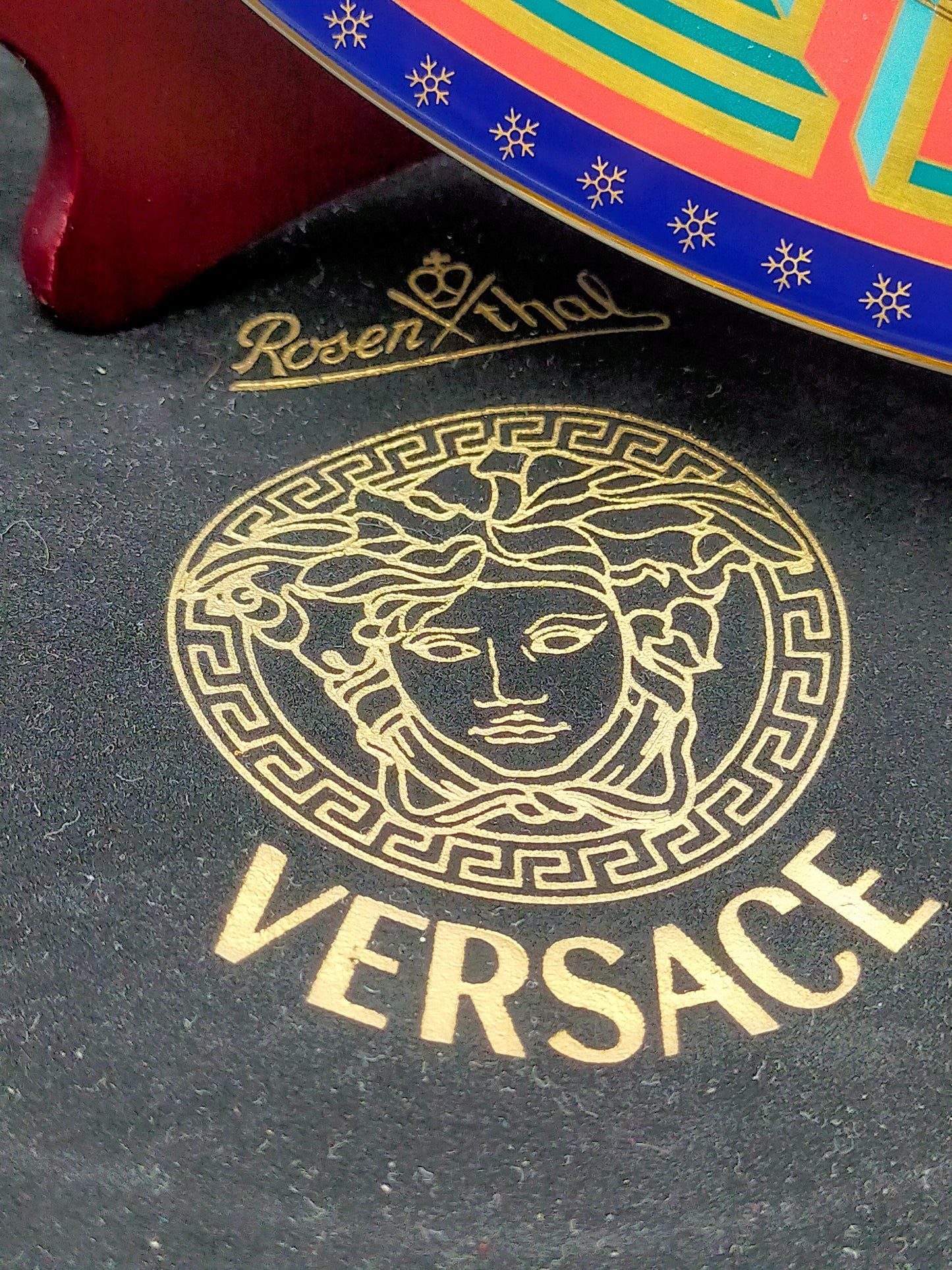 Exklusiver Rosenthal Versace Wand Teller Christmas Glory 2004 Mit OVP