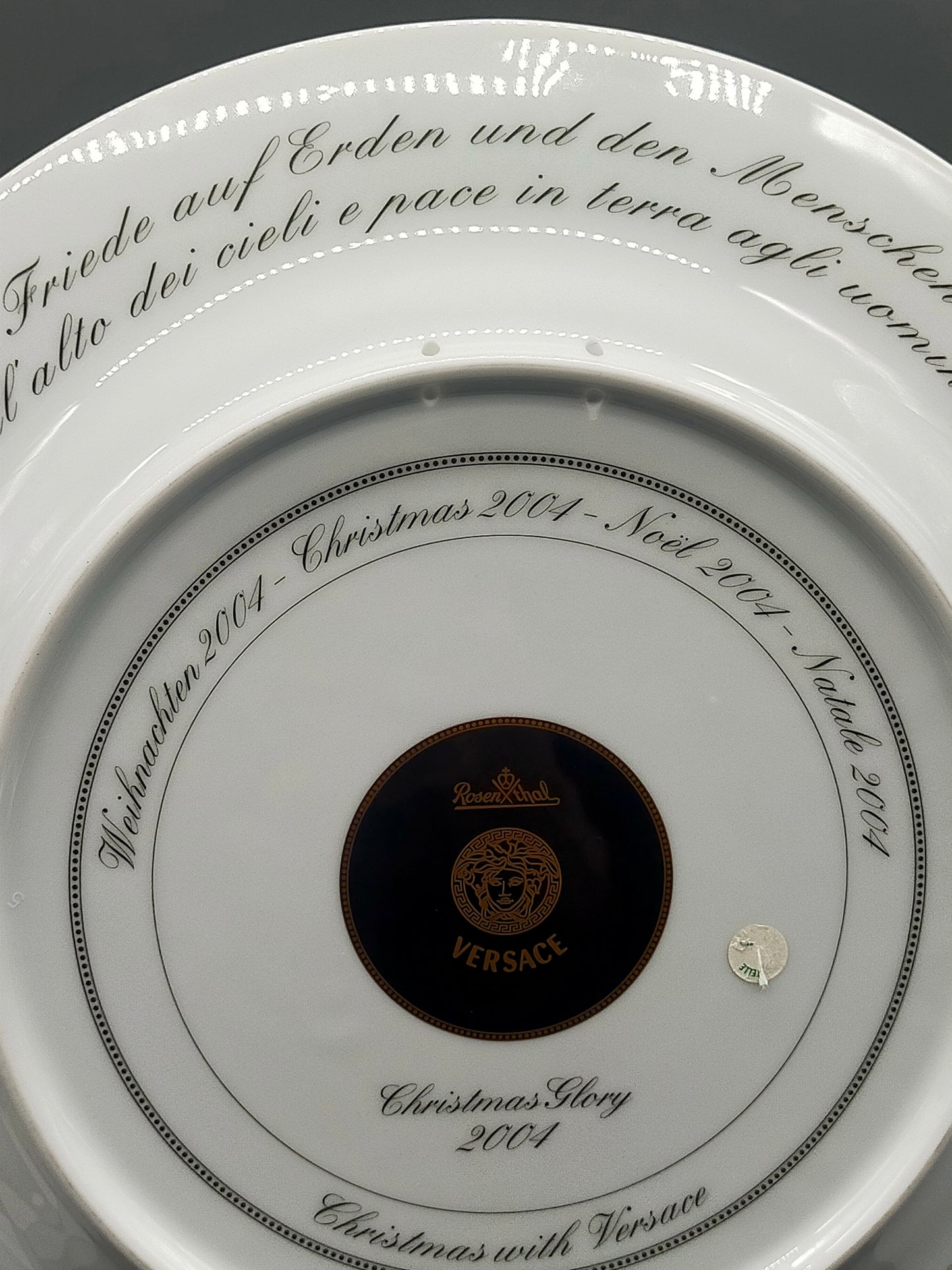Exklusiver Rosenthal Versace Wand Teller Christmas Glory 2004 Mit OVP