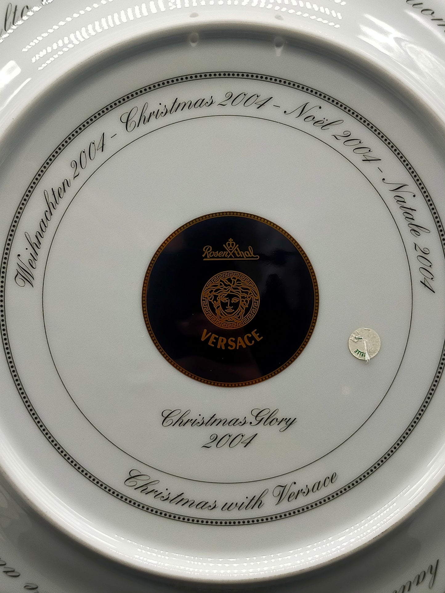 Exklusiver Rosenthal Versace Wand Teller Christmas Glory 2004 Mit OVP