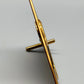 Exklusive Weiss Tisch Uhr aus Messing Dreieckiges Vintage Design