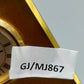 Exklusive Weiss Tisch Uhr aus Messing Dreieckiges Vintage Design