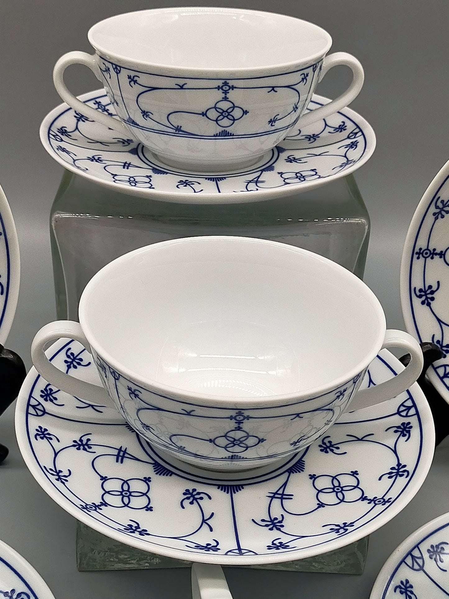 Winterling Indischblau Suppentassen Klassisches Set für 6 Personen