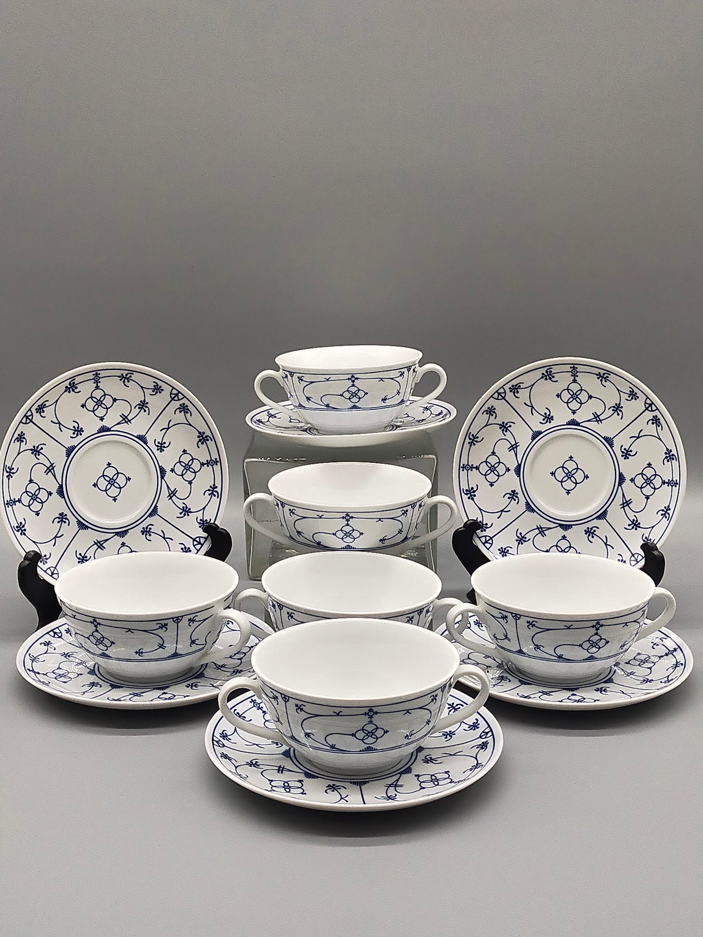 Winterling Indischblau Suppentassen Set für 6 Personen