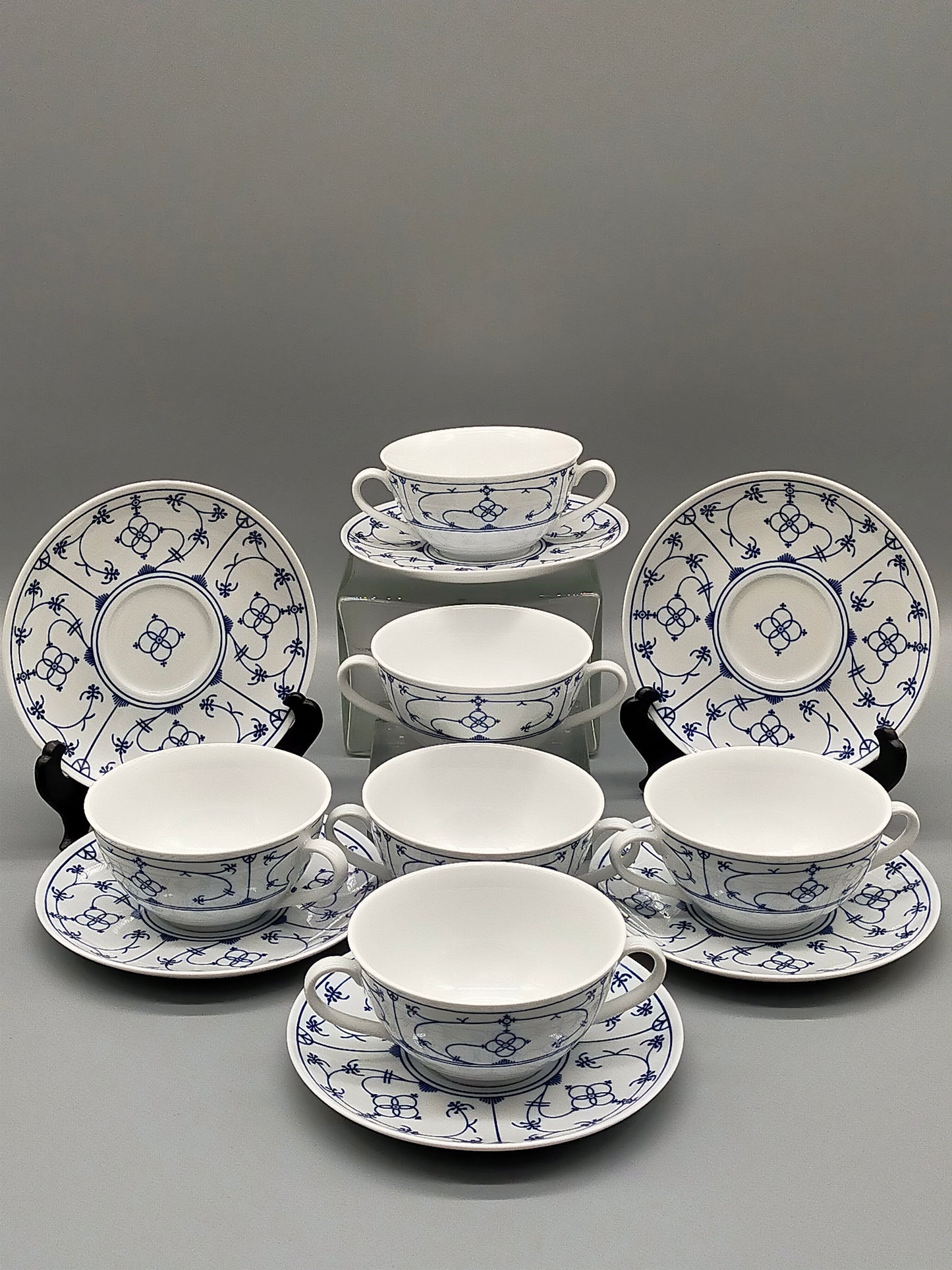Winterling Indischblau Suppentassen Set für 6 Personen