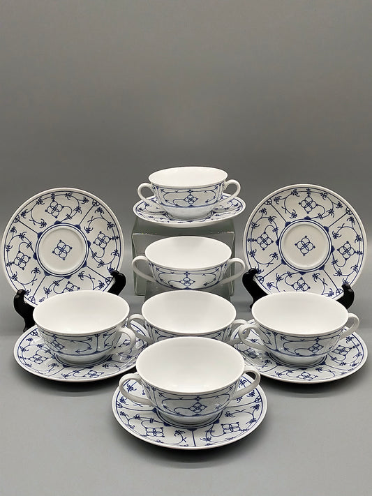 Winterling Indischblau Suppentassen Set für 6 Personen