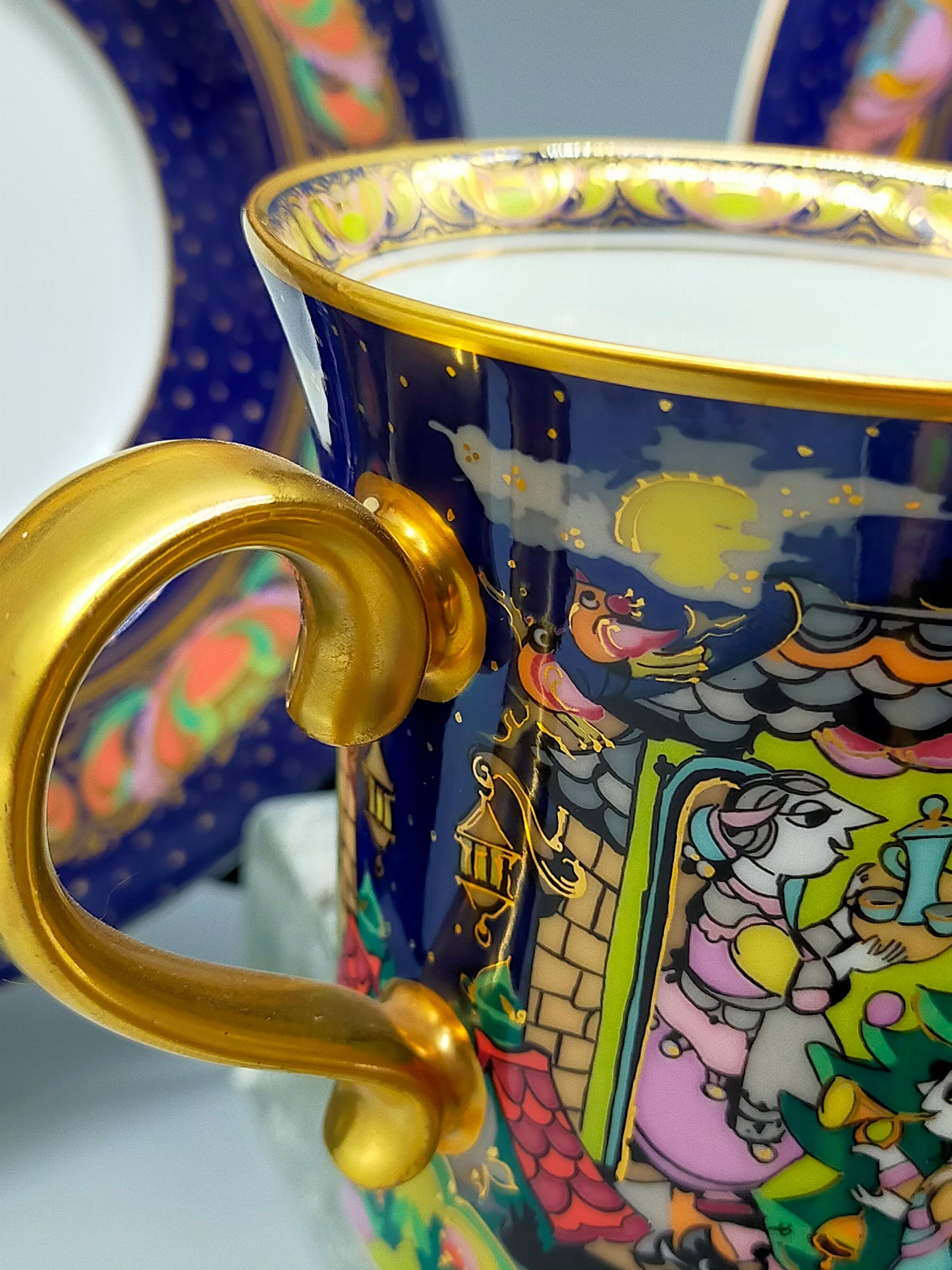 Rosenthal Björn Wiinblad Weihnachtstassen – 3er Set (1998, 2001, 2006)