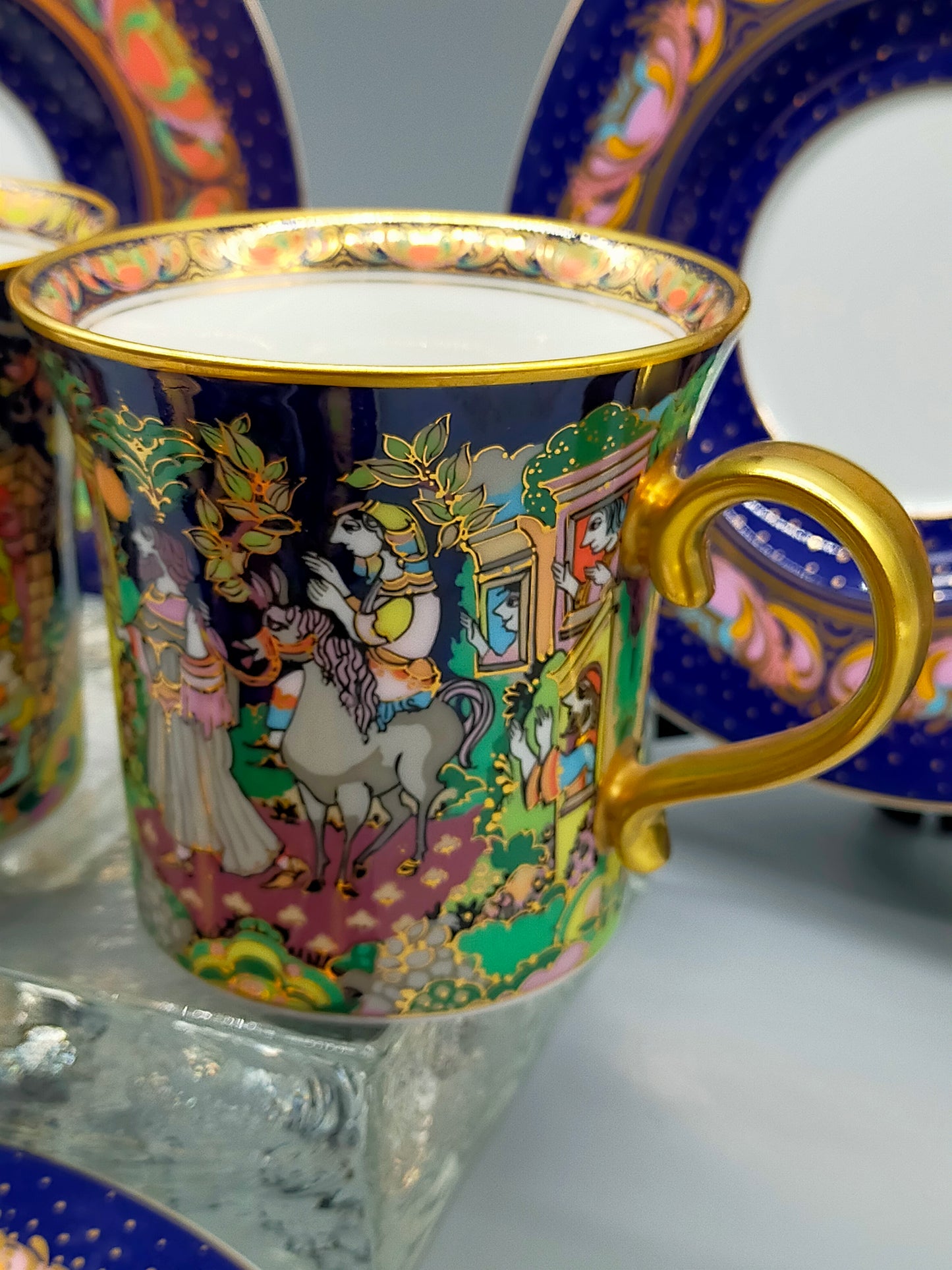 Rosenthal Björn Wiinblad Weihnachtstassen – 3er Set (1998, 2001, 2006)