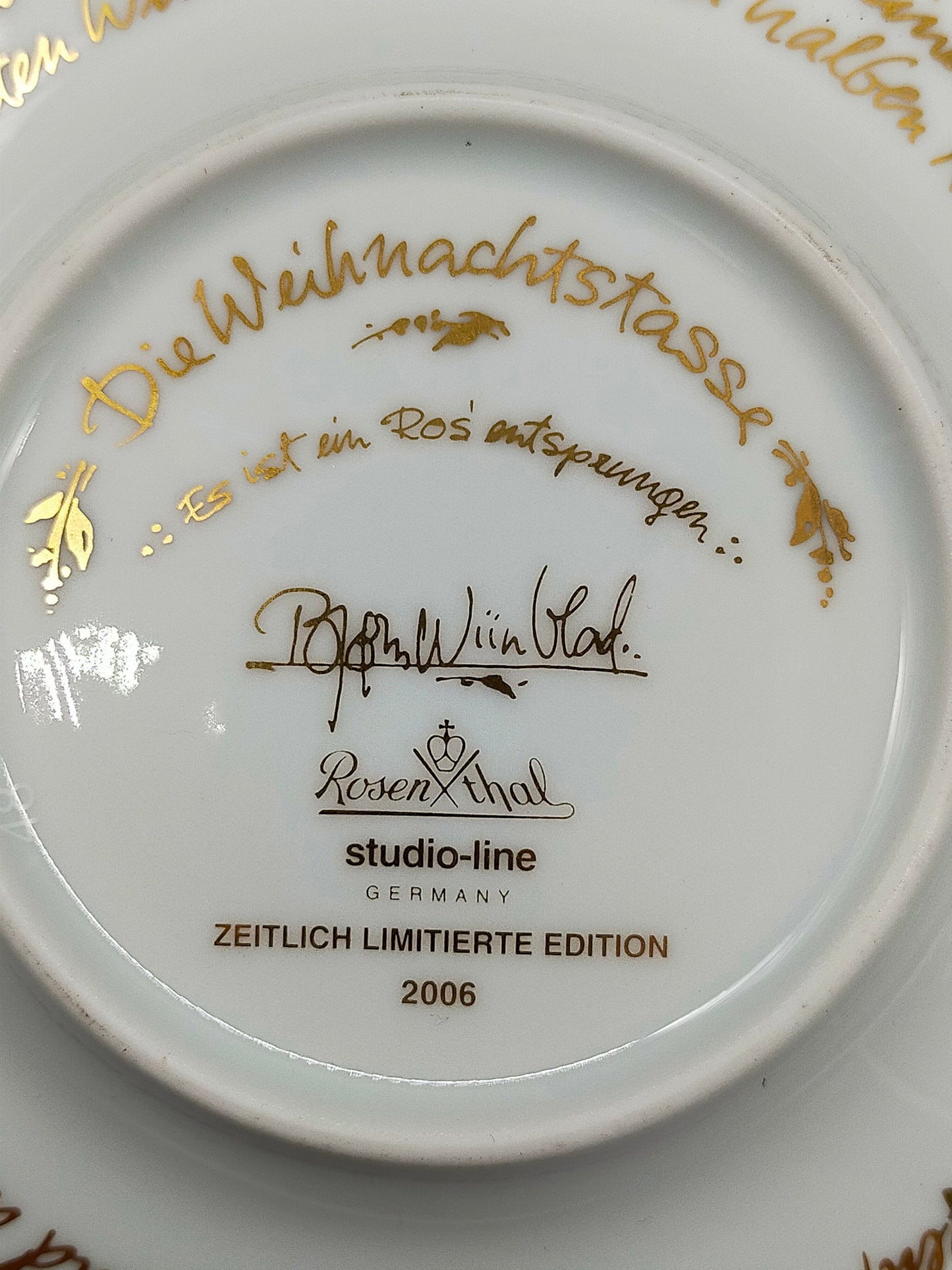 Rosenthal Björn Wiinblad Weihnachtstassen – 3er Set (1998, 2001, 2006)