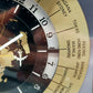 Vintage  1984 Seiko Weltzeit Tisch Uhr Elegantes Messing Design mit Weltkarte