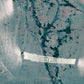 Elegante Murano Kunstglas Schale Türkis mit Craquelé-Optik Design