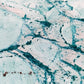 Elegante Murano Kunstglas Schale Türkis mit Craquelé-Optik Design