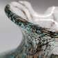 Murano Stil Glas Krug in Türkis Kunstvoller Krug mit Henkel