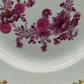 Meissen Purpur Rose Reich – 3er Set Prunk Teller mit Goldrand