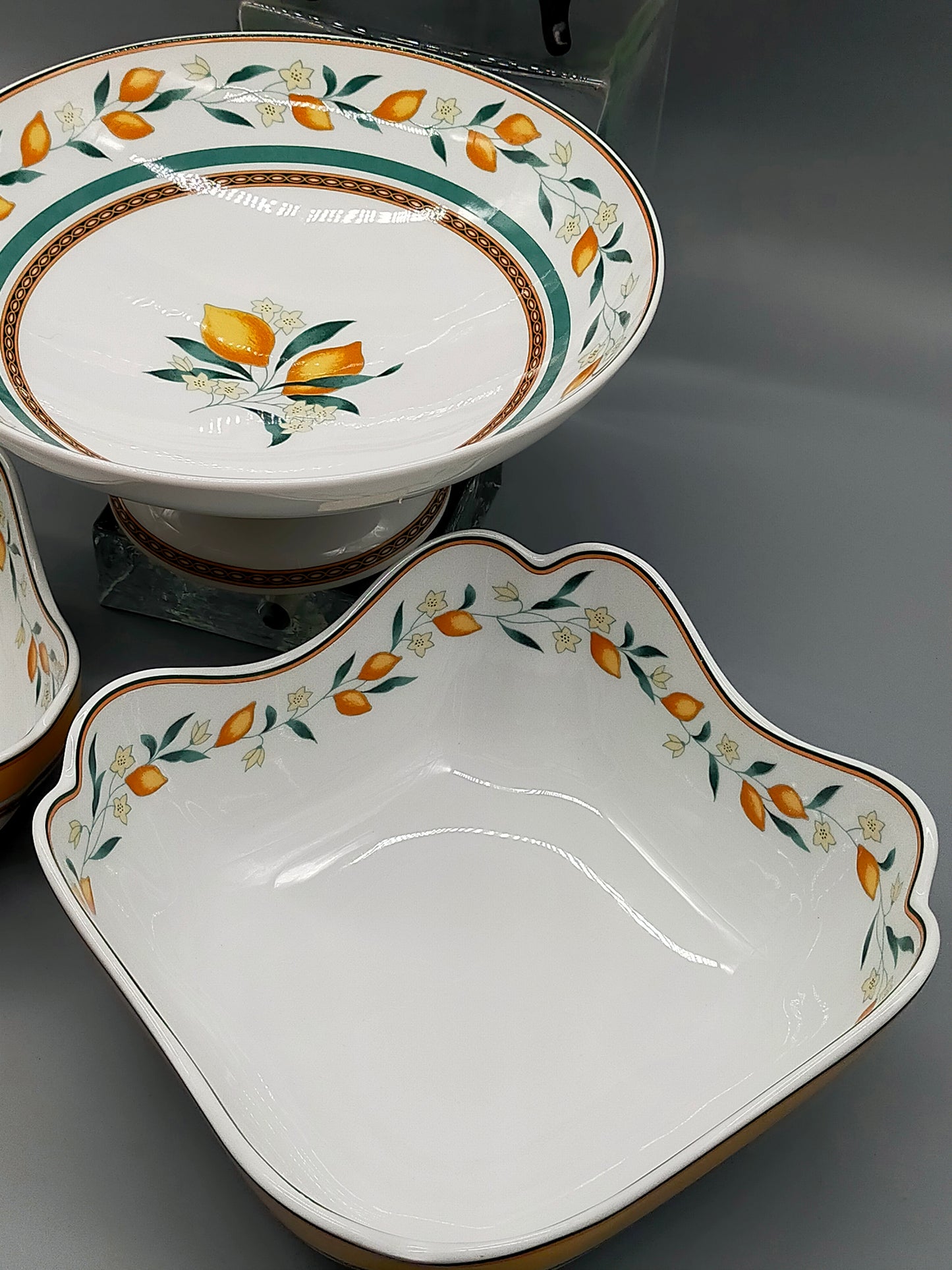 Hutschenreuther Medley Alfabia Porzellan Set 4 tlg Servierset