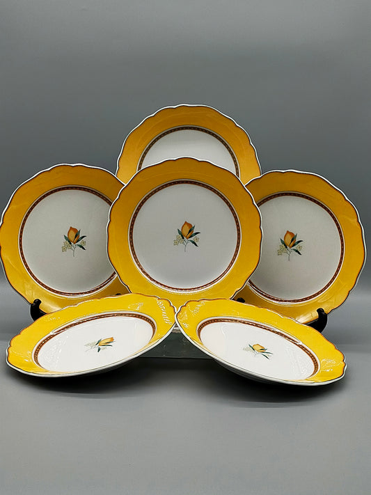 Hutschenreuther Medley Alfabia Tierra Teller Set ZitronenDekor