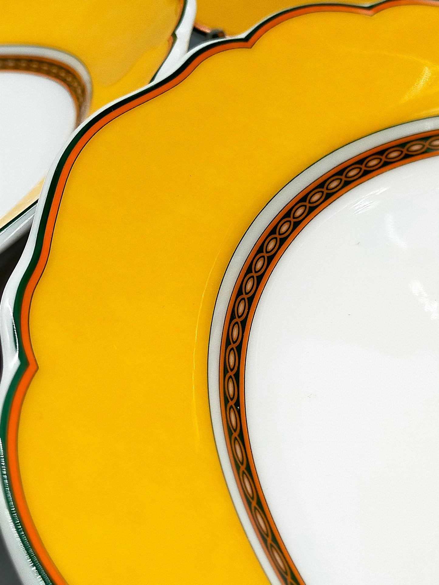 Hutschenreuther Medley Alfabia Tierra Teller Set ZitronenDekor