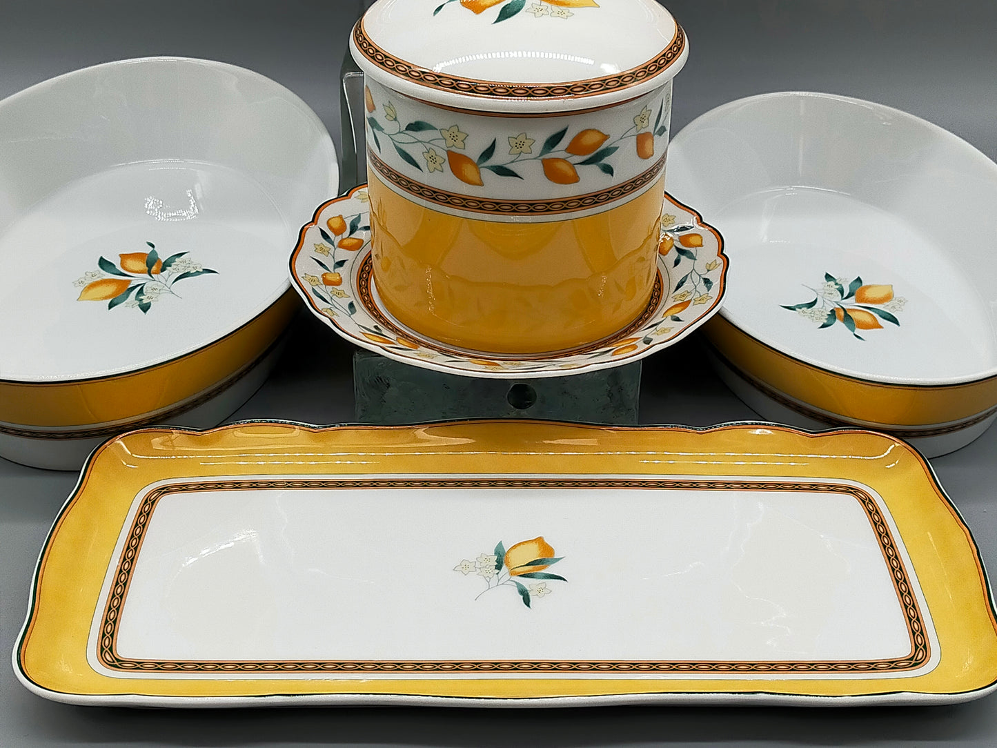 Hutschenreuther Medley Alfabia Geschirr Set Zitronen-Design