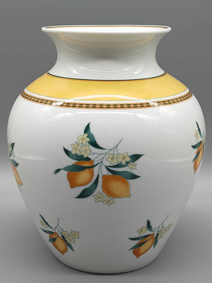 Hutschenreuther Medley Alfabia Vase Orangen Dekor Porzellan
