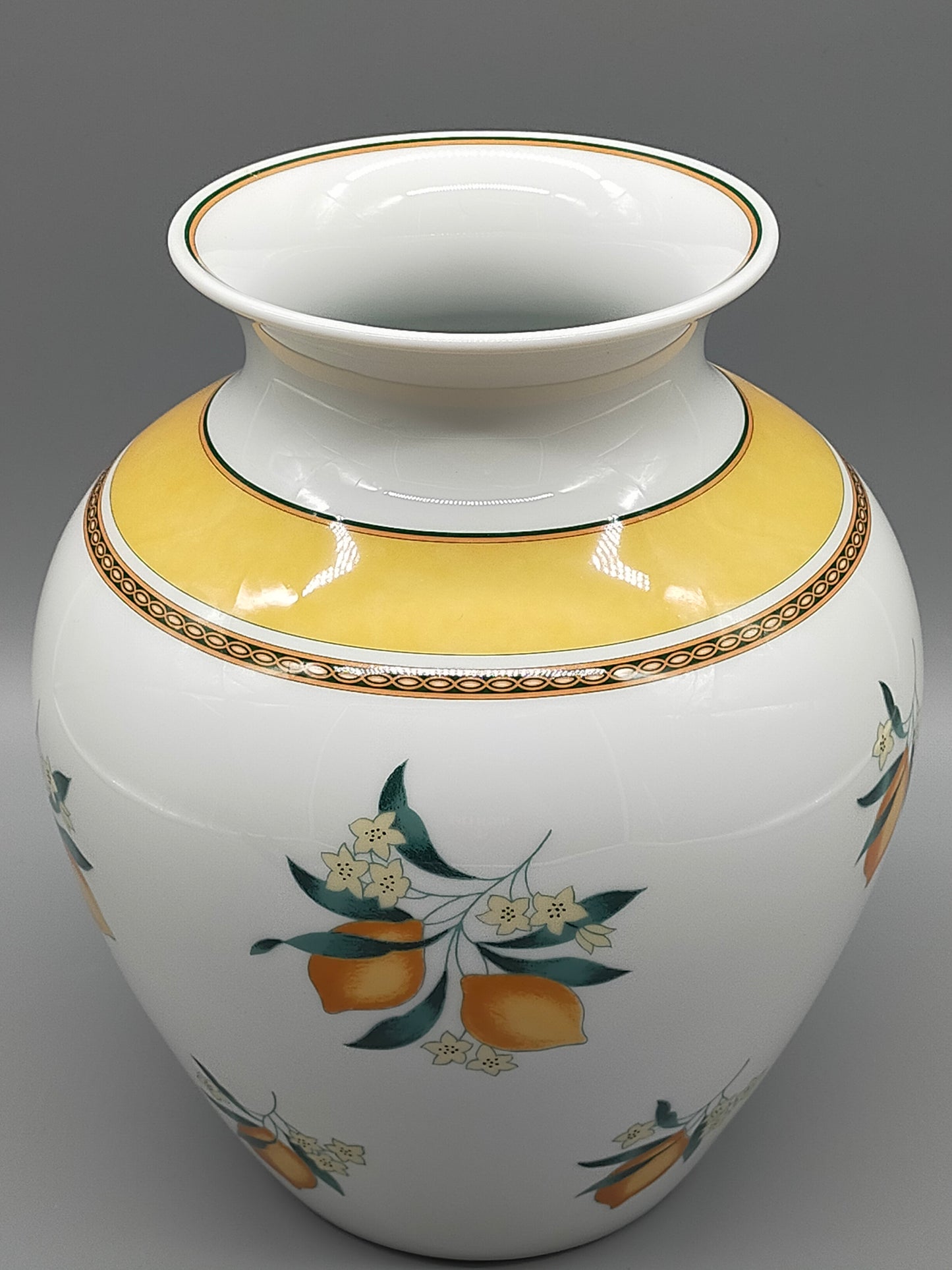 Hutschenreuther Medley Alfabia Vase Orangen Dekor Porzellan