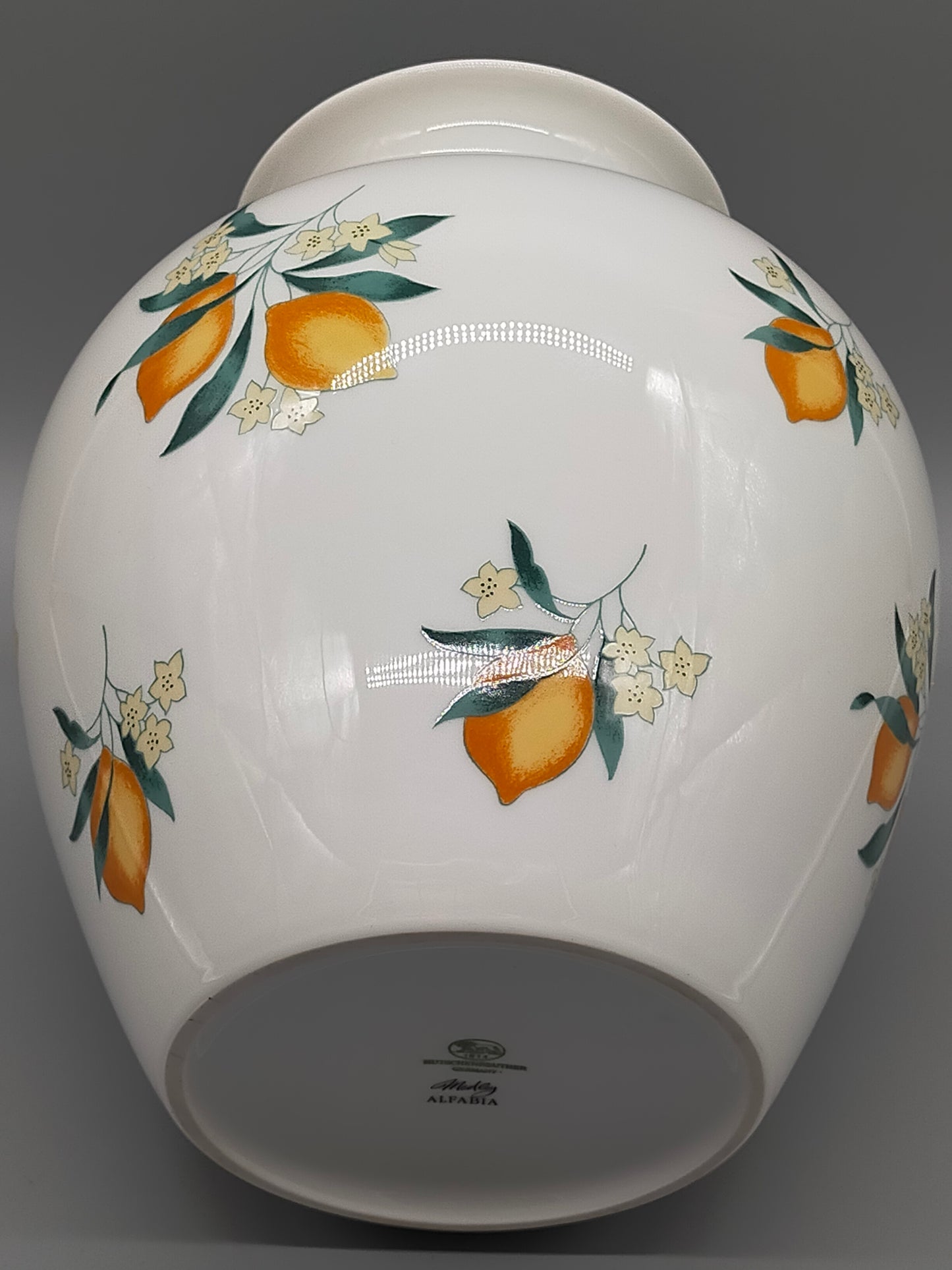 Hutschenreuther Medley Alfabia Vase Orangen Dekor Porzellan