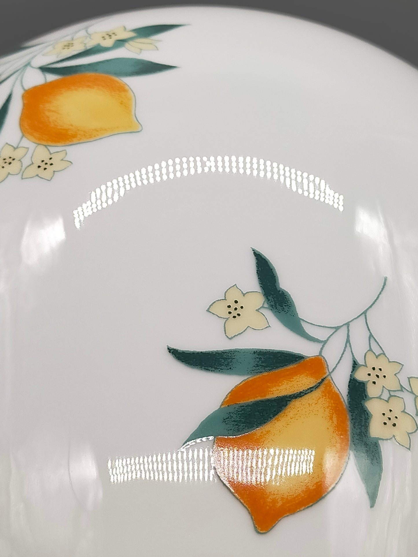 Hutschenreuther Medley Alfabia Vase Orangen Dekor Porzellan