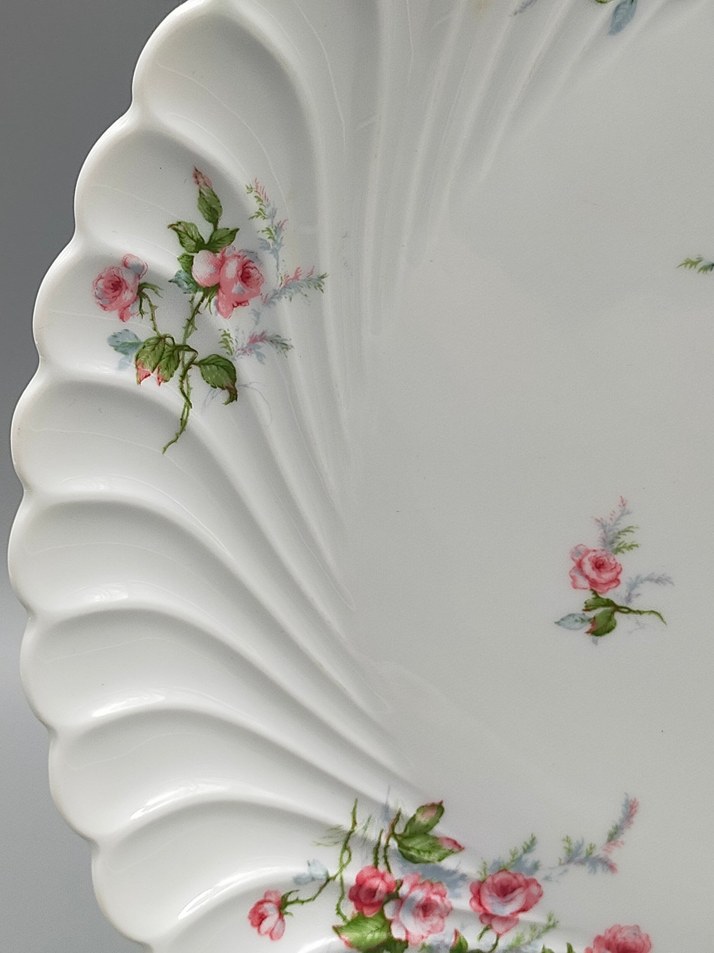 Edler Haviland Limoges Teller mit Rosen Elegantes Porzellan