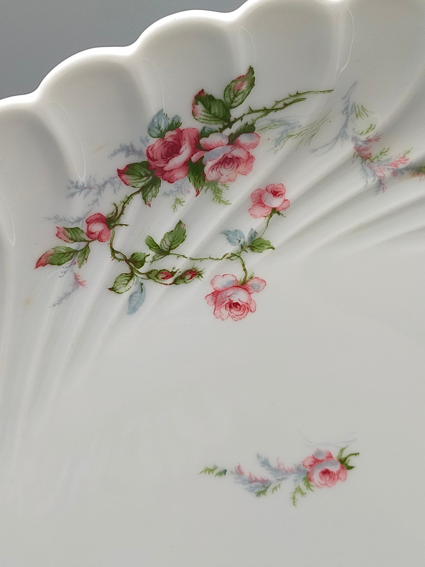 Edler Haviland Limoges Teller mit Rosen Elegantes Porzellan