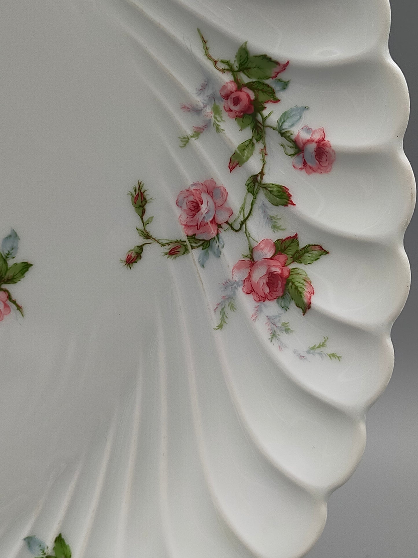 Edler Haviland Limoges Teller mit Rosen Elegantes Porzellan