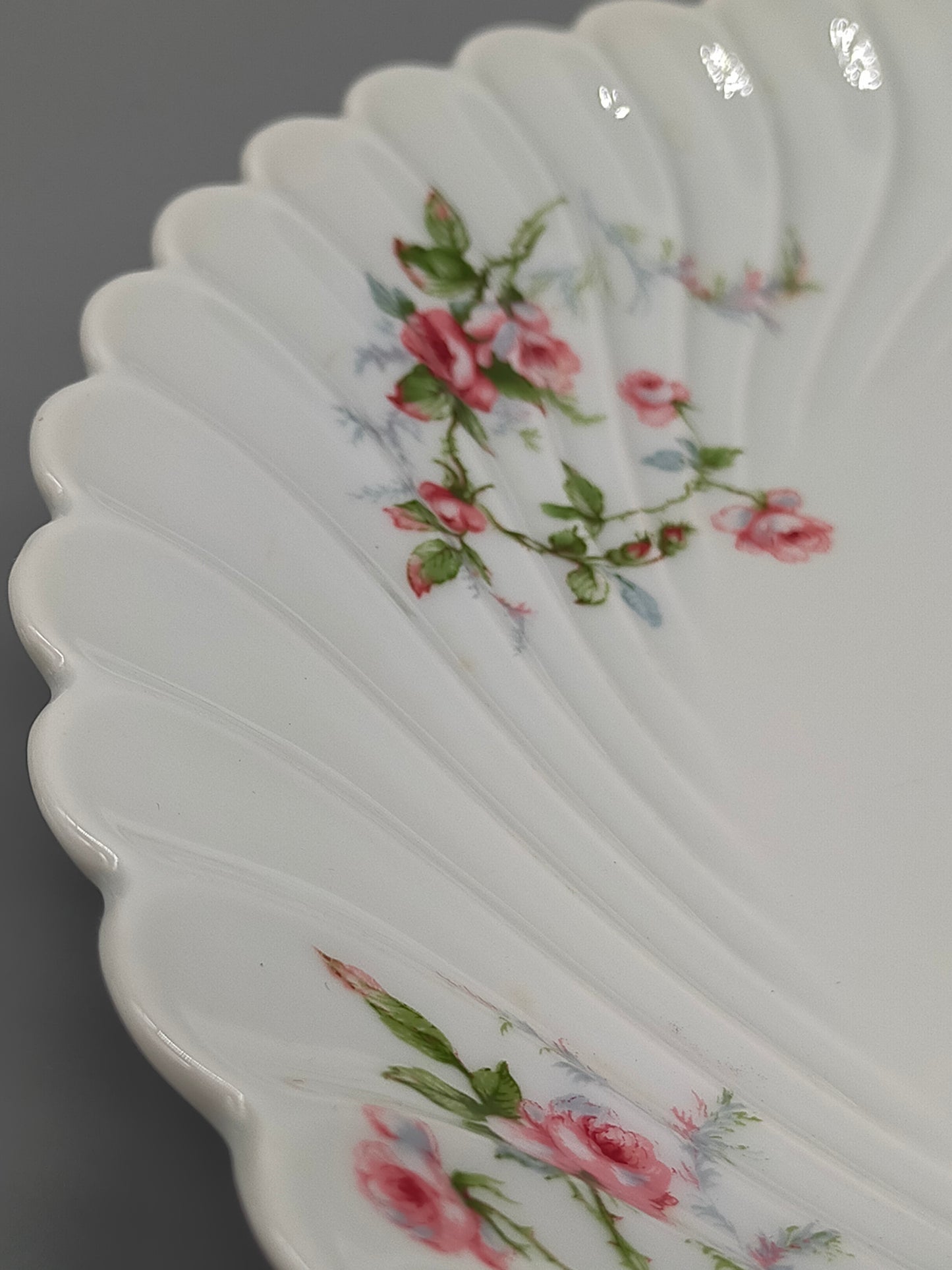 Edler Haviland Limoges Teller mit Rosen Elegantes Porzellan