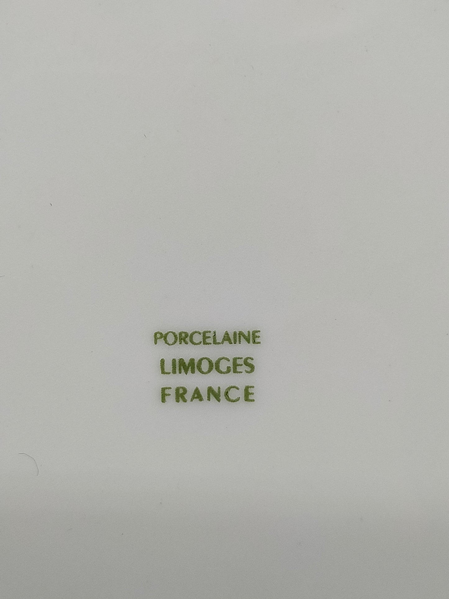Limoges Porzellan Prunkteller Edles Päonien & Schmetterling Design