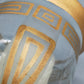 Edler Glas Windlicht Pokal mit Golddekor Antiker Stil