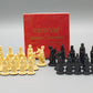 Klassisches Crescent Medieval Chessmen Schachspiel Vintage Brettspiel