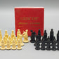 Klassisches Crescent Medieval Chessmen Schachspiel Vintage Brettspiel