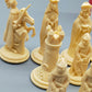 Klassisches Crescent Medieval Chessmen Schachspiel Vintage Brettspiel