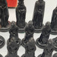 Klassisches Crescent Medieval Chessmen Schachspiel Vintage Brettspiel