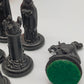 Klassisches Crescent Medieval Chessmen Schachspiel Vintage Brettspiel