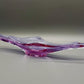 Elegante Murano Stil Glasschale Violett Rosa Design Schale