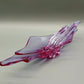 Elegante Murano Stil Glasschale Violett Rosa Design Schale