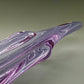 Elegante Murano Stil Glasschale Violett Rosa Design Schale