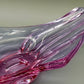 Elegante Murano Stil Glasschale Violett Rosa Design Schale